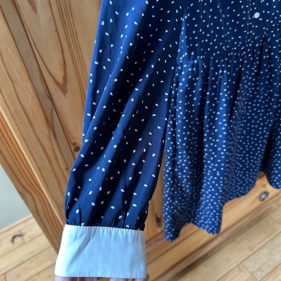 Miss Patina Dress London Bowie Cat Ziggy Stardust Navy Women's Size Large - Picture 7 of 9